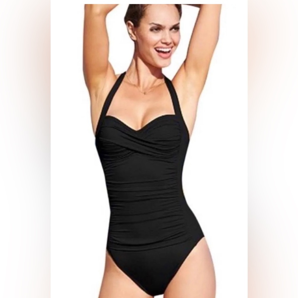 NWT La Blanca black bathing suit size 10